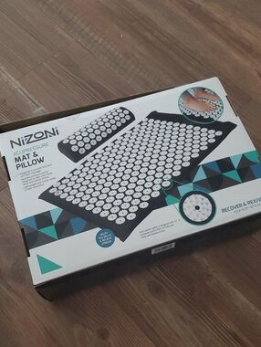 Acupressure Mat & Pillow Set - Black